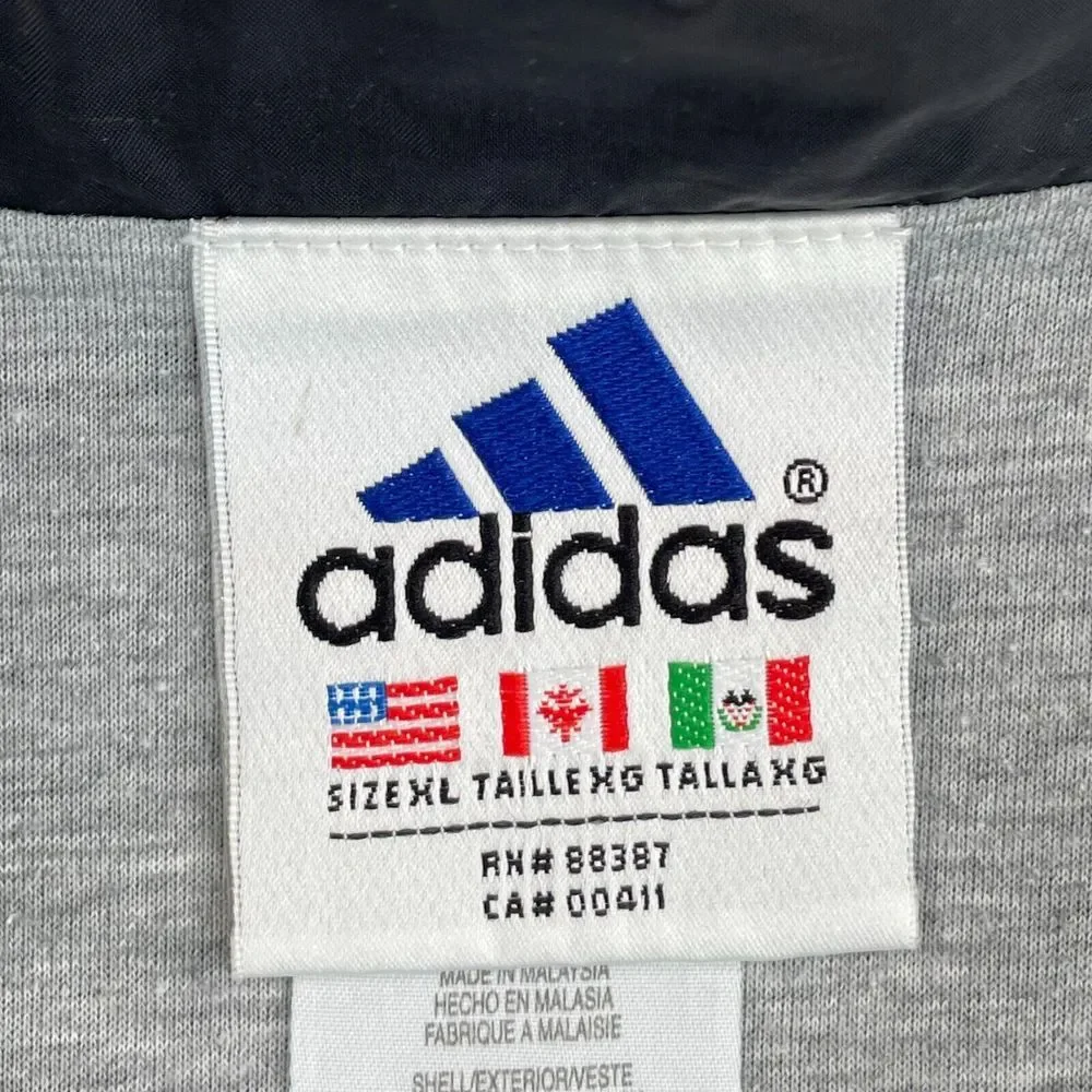 Vintage Adidas Track Jacket Men XL Lined Windbreaker Mountain Logo Full Zip‎